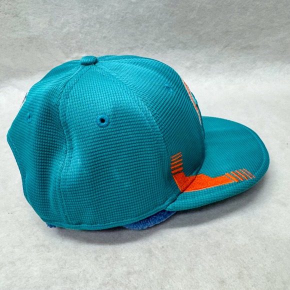 Miami‎ Dolphins Hat Cap Snap Back Youth Teal Orange NFL Football New Era - Picture 3 of 7